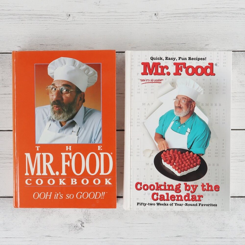 Vintage The Mr. Food Cookbook and Cooking By The Calendar Cookbook Bundle